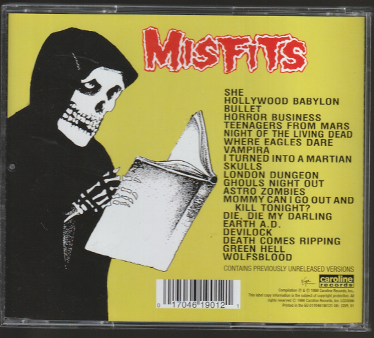 misfits collection Back