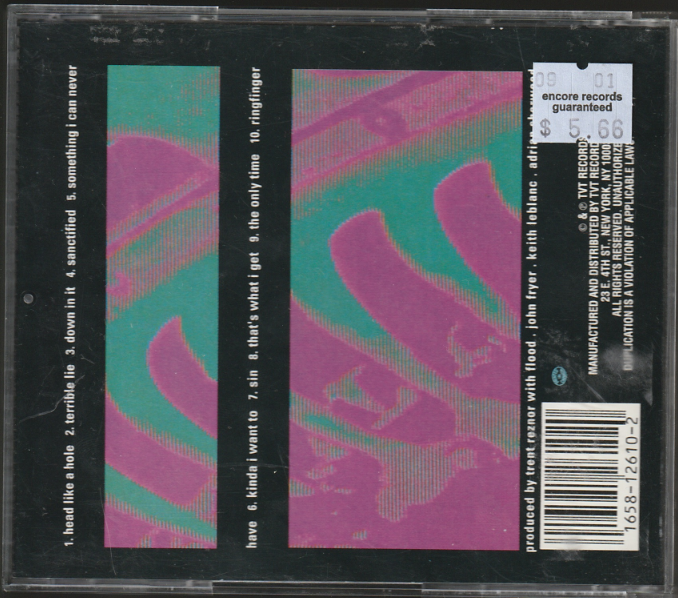 Pretty Hate Machine Back