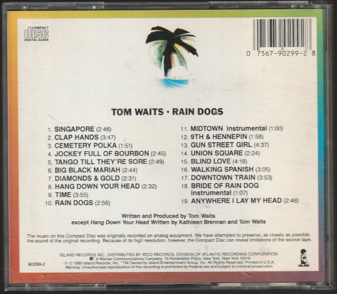 rain dogs Back